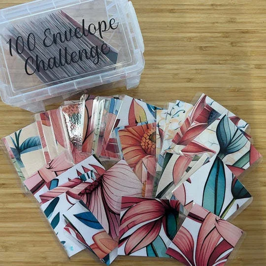 100 enveloppen, geldbesparing, uitdagingsbinder, A5, geldbesparing