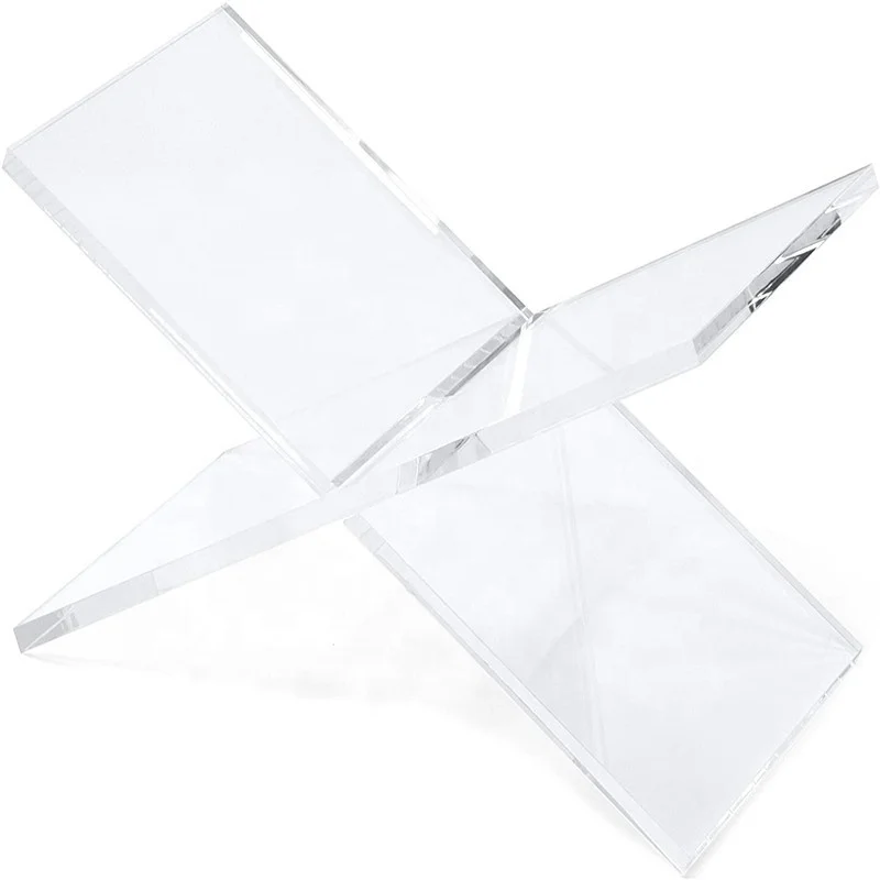 Высокое качество прозрачный акриловый открытый книжный дисплей стенд держатель для чтения книги журнала
