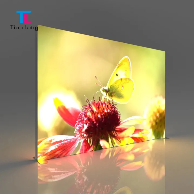 Caixa de llum personalitzada TianLang per anuncis de tela publicitària amb banderes de vinil il·luminades