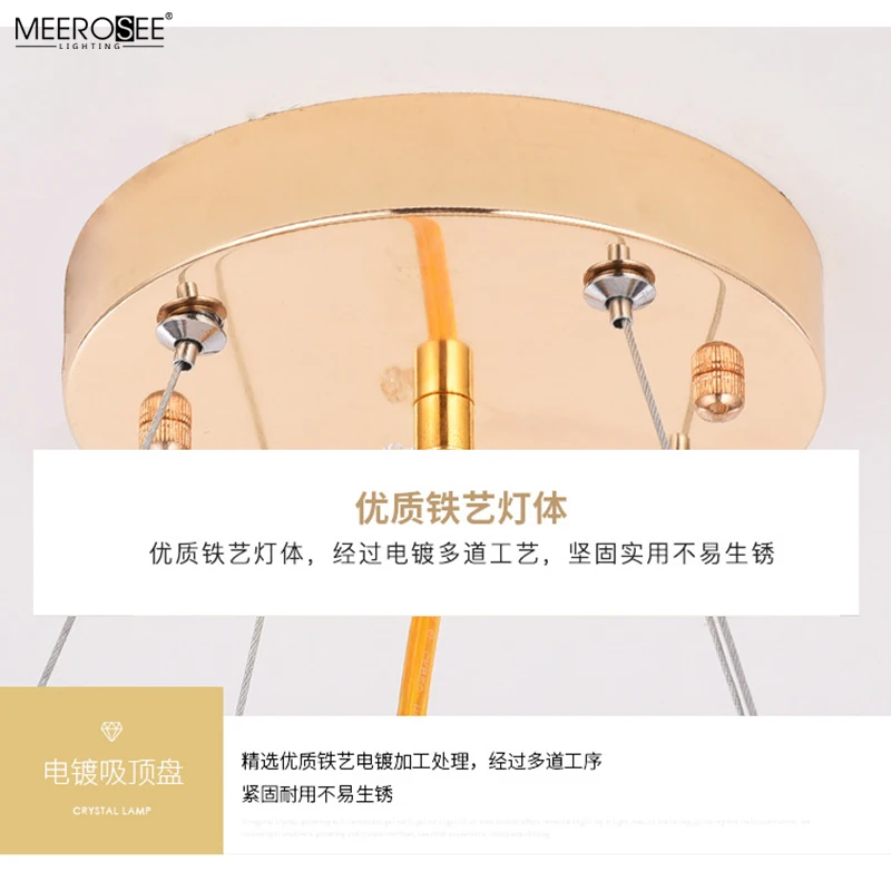 Meerosee Round Ceiling Light Hanging China Lighting for Home Decorration MD86766