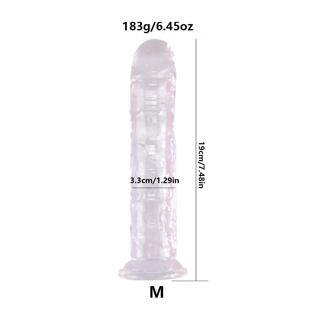 Custom Wholesale Bulk Realistic Dildo With Suction Cup Base Flexible Big  Soft Crystal Cock Penis Massager Sex Toys| Alibaba.com