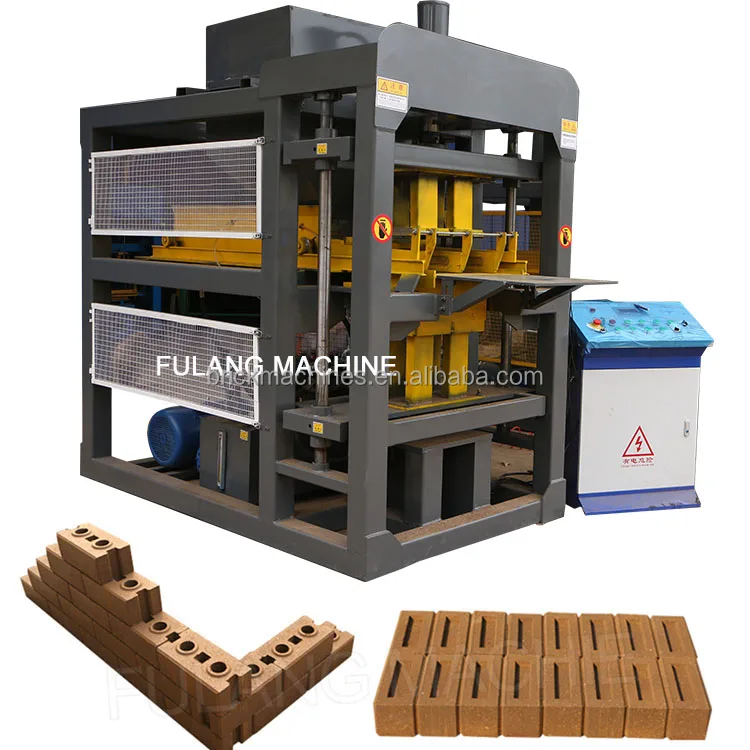 Automated Hydraulic Press Clay Mud Interlocking Block Machine