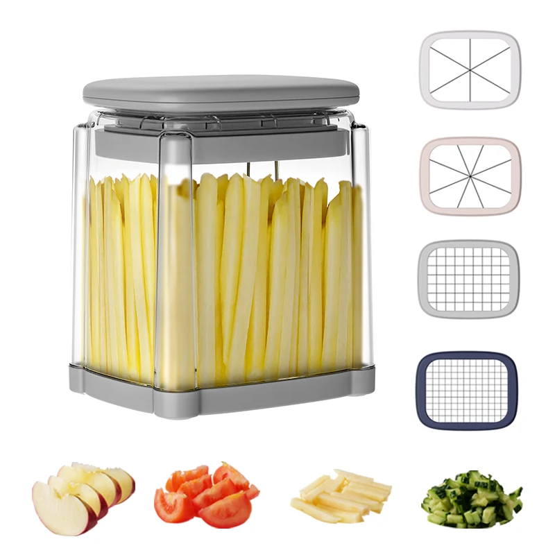 4-Blade Stainless Steel Vegetable Slicer & Chopper