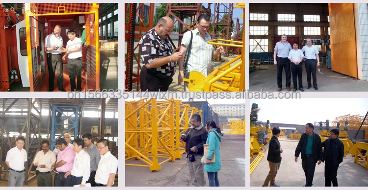 China Brand New 12 Ton 10 Ton 8ton Lifting Construction Tower Crane