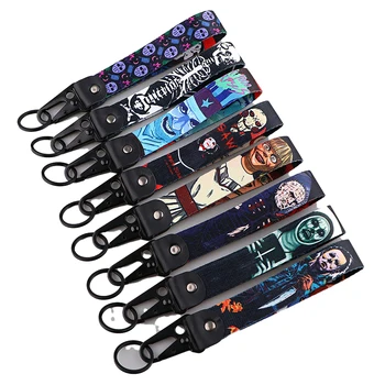 Halloween Cartoon Horror Animation Popular Custom Olecranon Hook Embroidery Keychain Anime