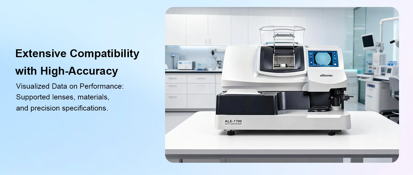 Optical Patternless Auto Lens Edger Machine ALE-1700 Built-in 3D Scanner and Frame Tracer for Optical Shops