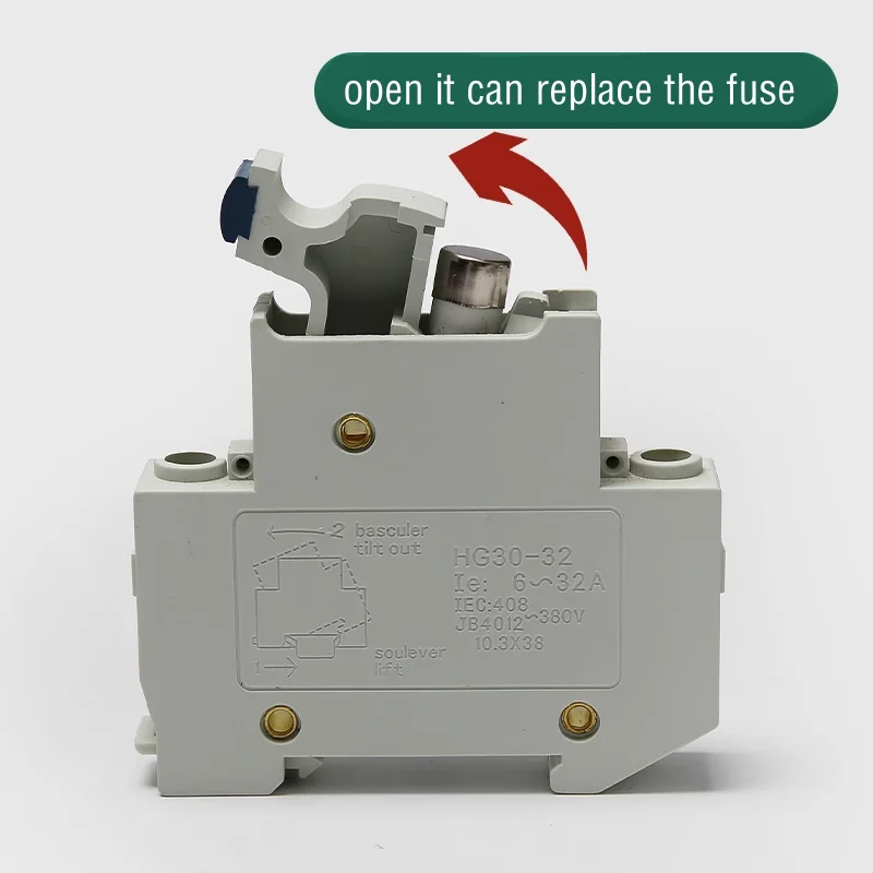 Elevator Control Cabinet Fuse 2A/4A/6A/8A/10A with HG30-32 Base Holder