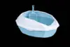(Bleu classique) Petite litière pour chat en diamant
