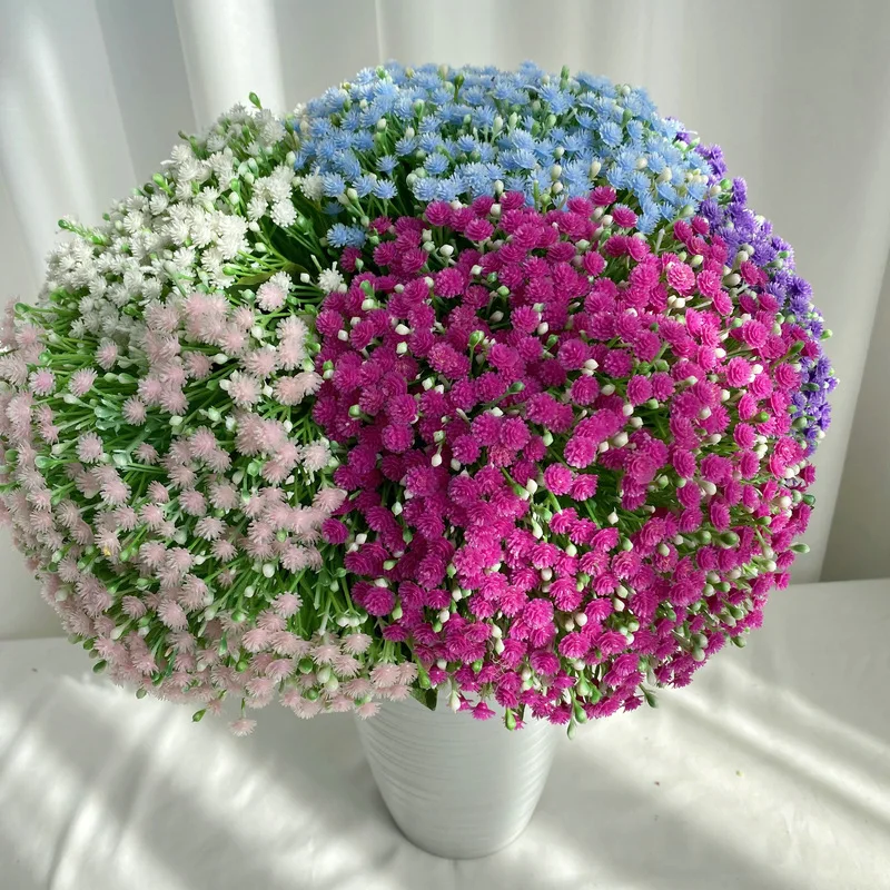 White Purple Babysbreath Wholesale Artificial Gypsophila Flowers Buy Gypsophila,Wholesale