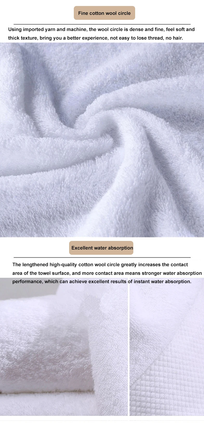 Hotel break deluxe 100% cotton absorbent soft cotton hptel face towel Bath towel supplier