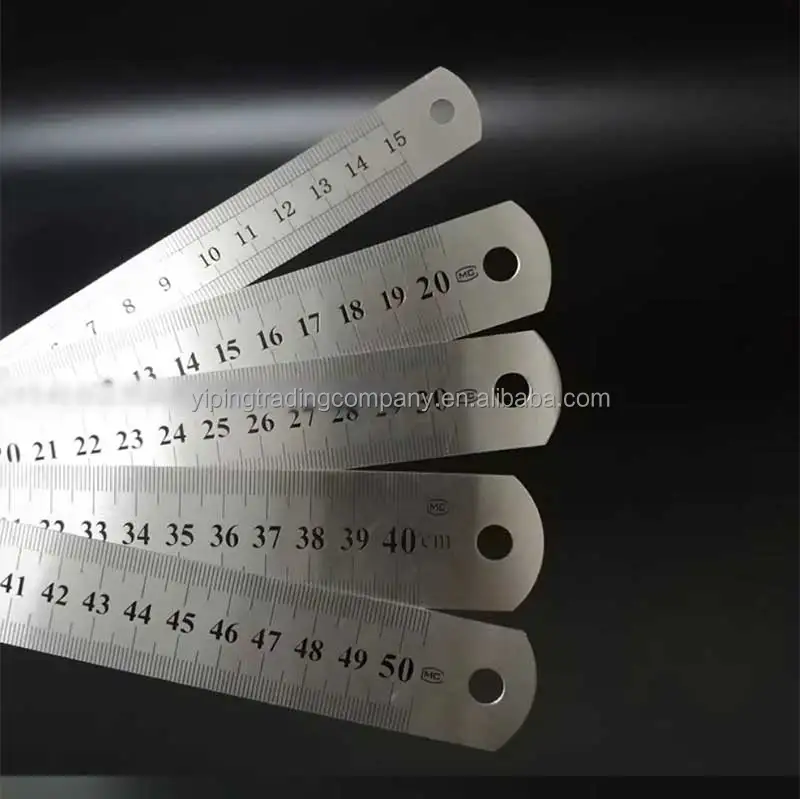 Metal Ruler 40cm 40cm Stainless Steel Ruler - Precision and Durability
