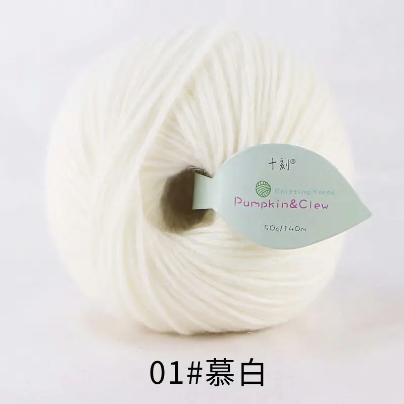 Wholesale Yarn Craftsman 7S/1 44% cotton 38% acrylic 18% wool blended yarn  diy hand crochet yarn for knitting 50g ball From m.