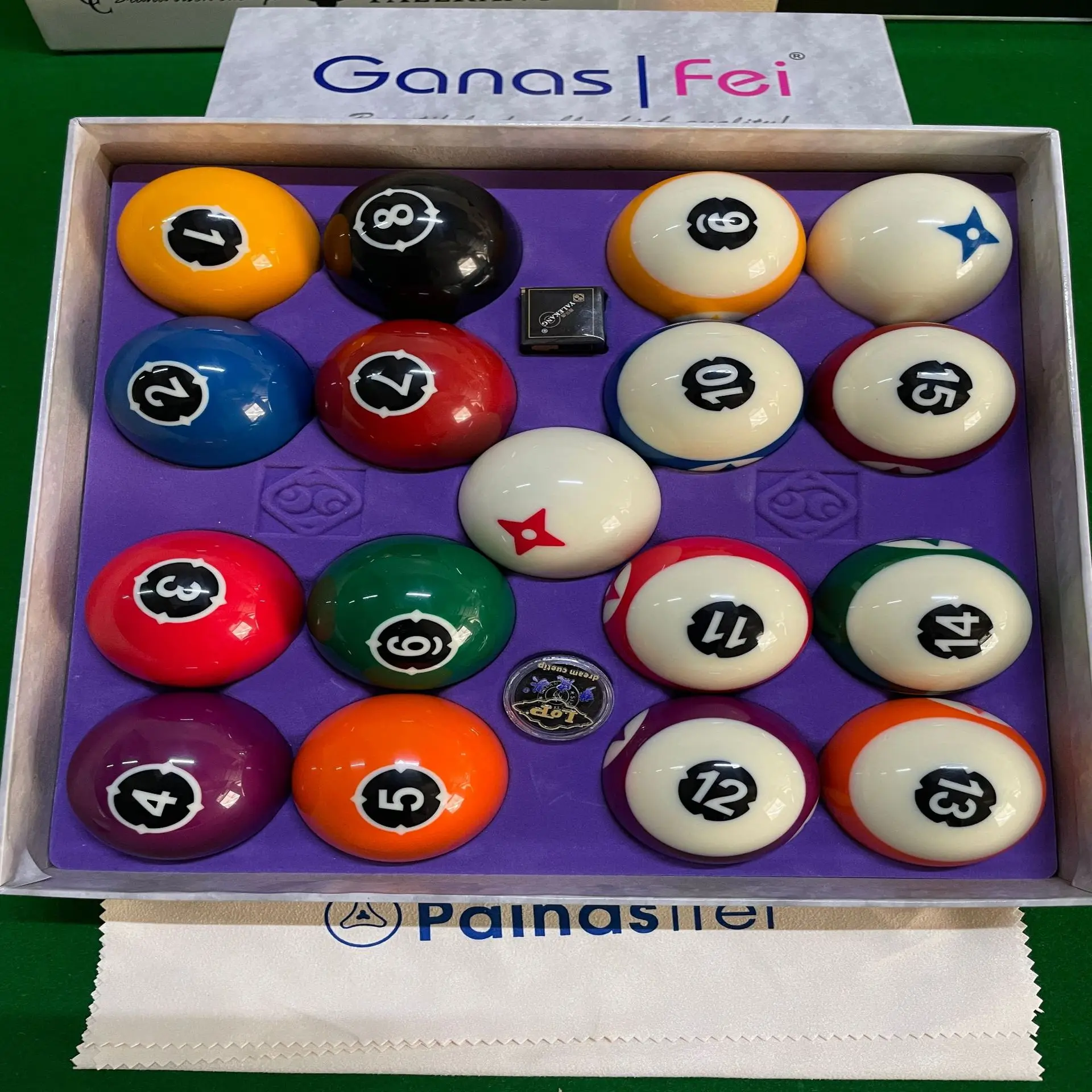 Hot Selling 16A Resin TV Crystal Pool Balls - 57mm Set
