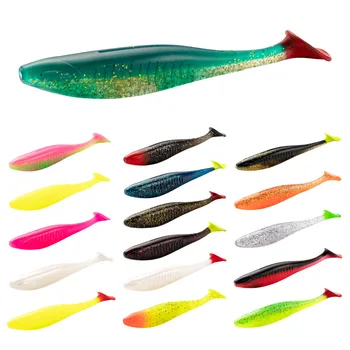 Cheery OEM T Tail Shad Swimbait Silicone Soft Bait for Bass & Freshwater Fish Artificial Seawater Fishing Lure – Soft Lure – view 3