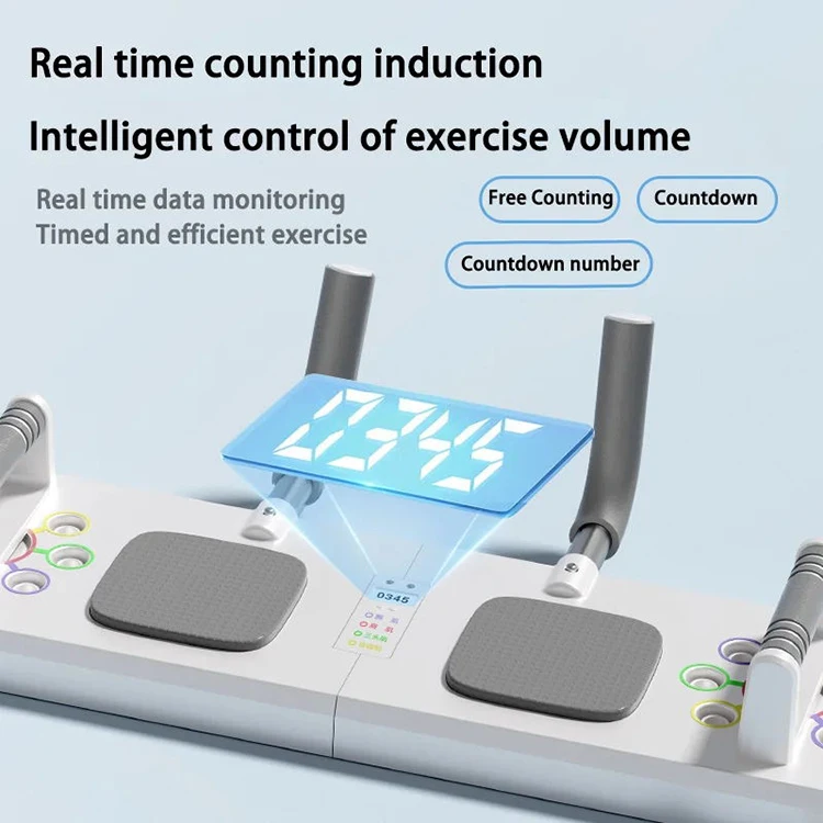 Bärbar smart multifunktionsträningsbräda Muscle Max armhävningsbräda för sport och underhållning