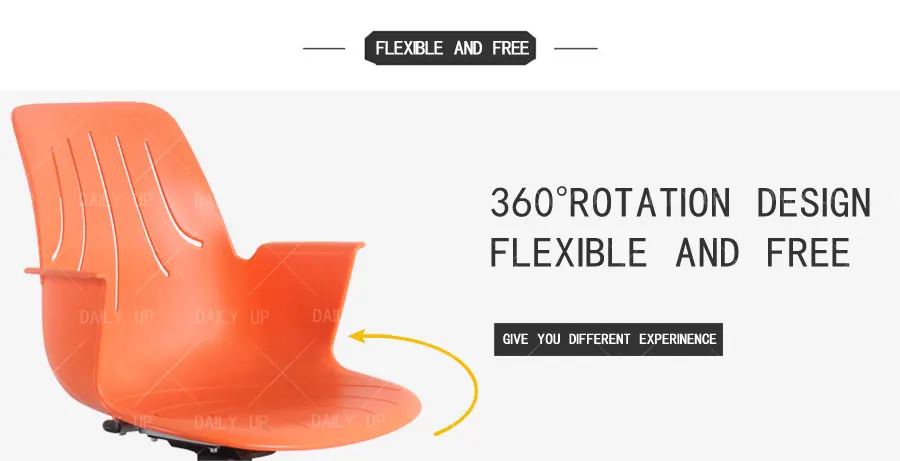 Professional Swivel Training Chair With Armrests For Student Adjustable Reading Chair With Huge Basket For Library Conference