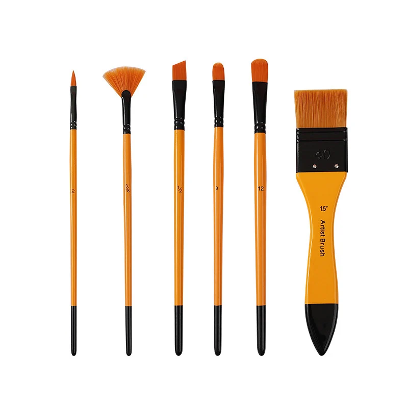 Набор кистей для рисования акриловыми масляными красками 6