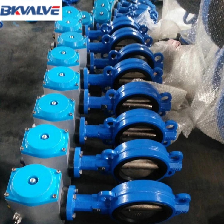 China Valve 200mm Air Flow Control Cylinder Operated Butterfly Valve