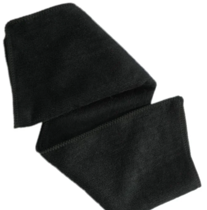 Черное полотенце из микрофибры с индивидуальным логотипом парикмахерское Хлопковое салона красоты спа черные парикмахерские полотенца