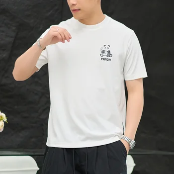 SD 2024 Guangzhou 3d Embossed Cotton Clothing White Woobie t Shit Fashion Plain Men Clothes Custom Oversized t Shirt for Men
