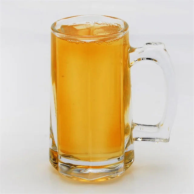 Promotion Logo Customized Beer Glass Cup Glass Beer Cup With Handle