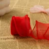 4cm big red plain edge mermaid tulle 10 yards (bagged)