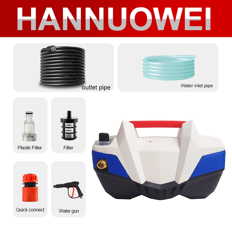 Wholesale 2000w 130bar Portable High Pressure Car Washer Water Pump High Pressure Cleaner