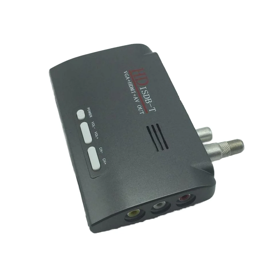 VGA Tv Tuner Box Monitor HD ISDB-T VGA+HD-MI+AV OUT Tv Tuner Set Top Box Operating System Digital Brazil Channels
