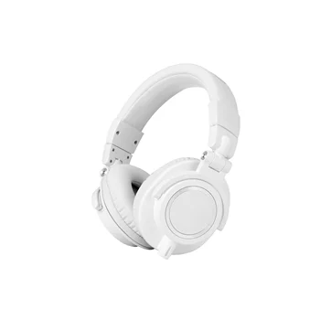 ATH-M50X Professional Studio Monitor Headphones, White, Professional Grade, with Detachable Cable Gaming In-ear Headphones 110db