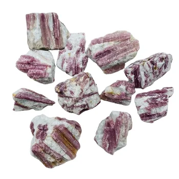 Wholesale Natural Pink Tourmaline Quartz Stone Healing rough stone raw red Tourmaline