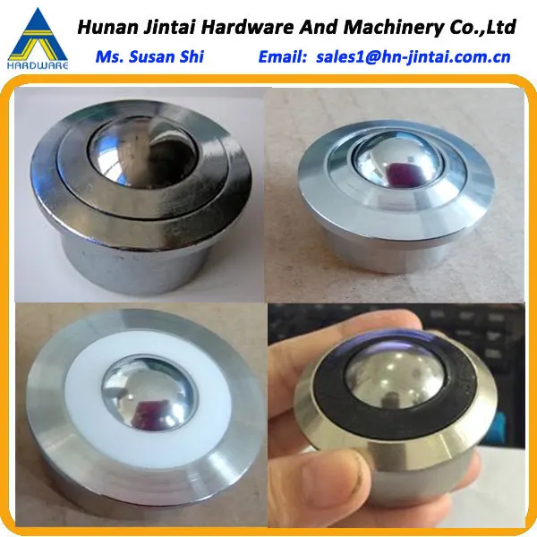 Rigging Hardware Eye Bolt Table Ball Sliding Bearing Conveyor Rubber Wheel Rail Universal Ball Rollers