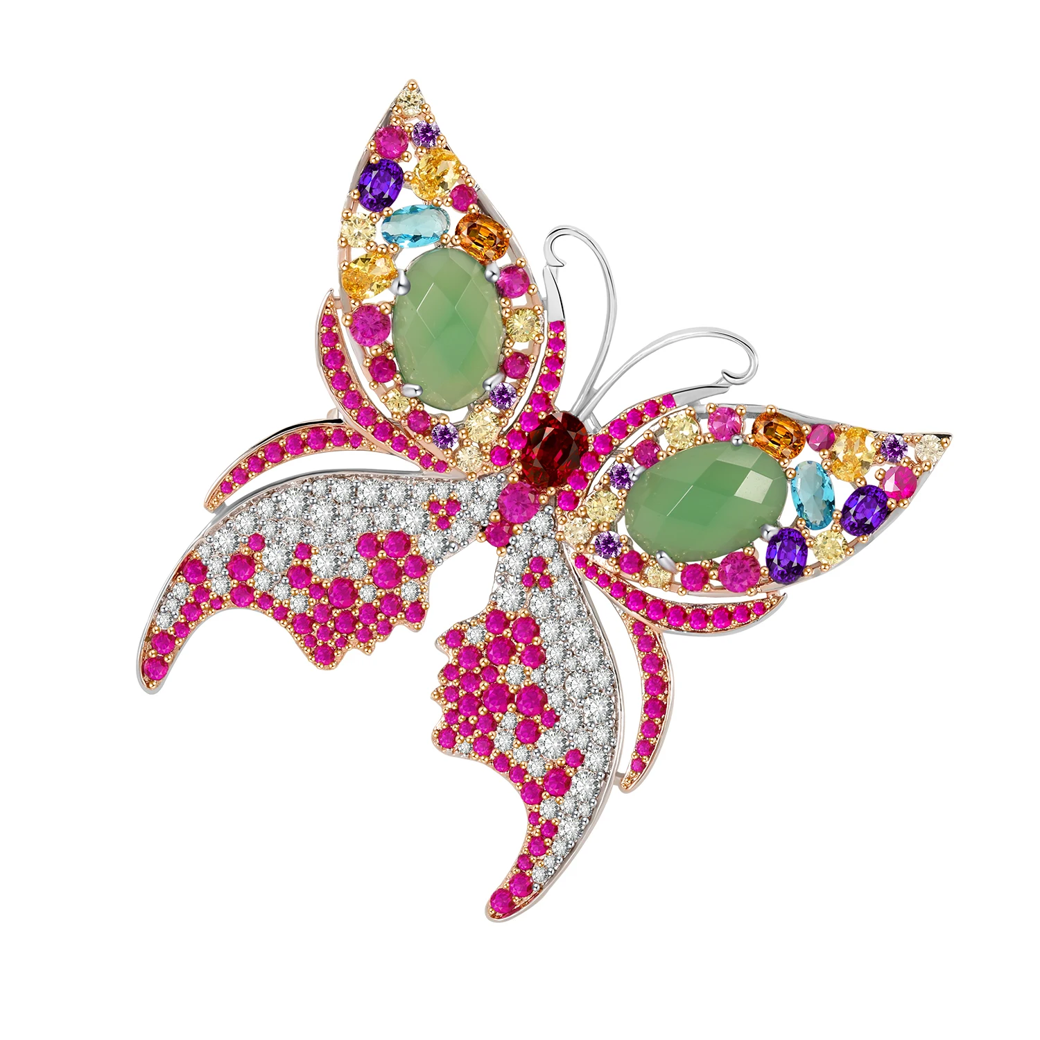 2022 manufacture blue pink beautiful bow brooch pin animal ruby crystal cc white a brooch premium trendy women brooches pins