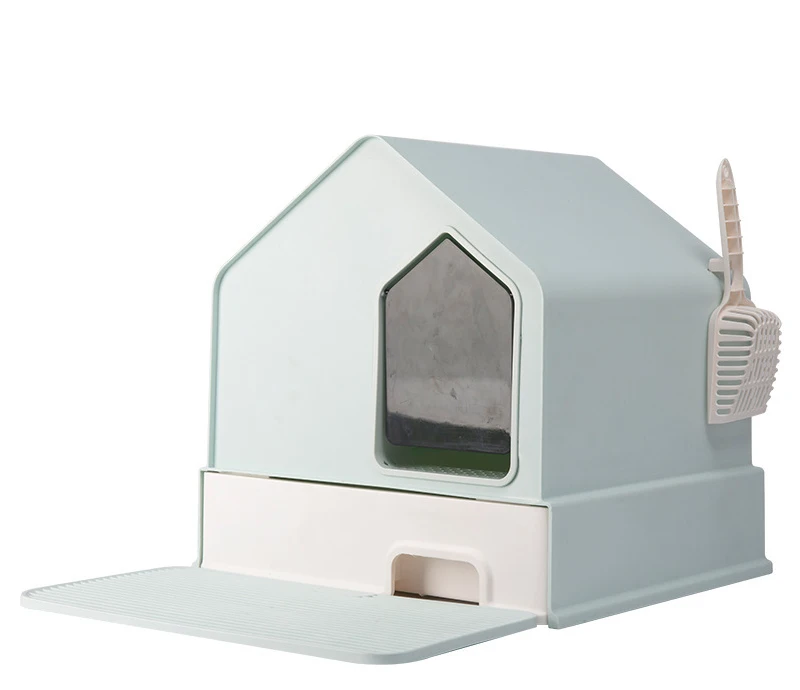 Litter Box Fully Enclosed Oversized Deodorant Cat Toilet Spatter-proof Enclosed Litter Box Large Litter Box Baby Cat manufacture