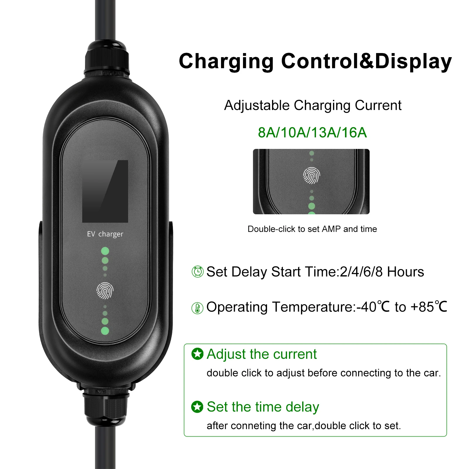 ChargeXpert ChargeXpert chargeur portable réglable - type 1 - prise USA  NEMA 6-20 - 6-16A