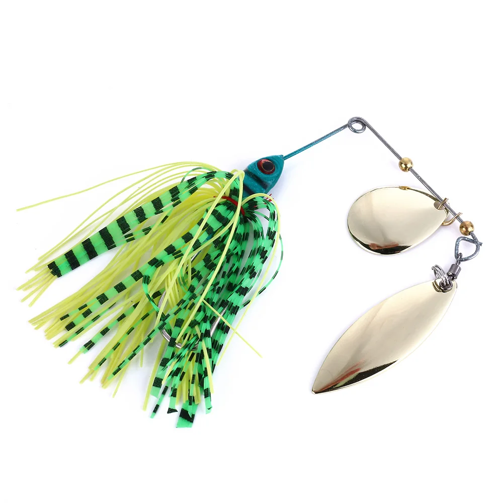 Leurres de pêche cuillère en métal vibrant 11 pièces appâts