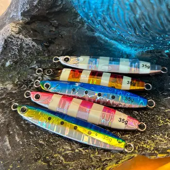 In Stock Wholesale Artificial Hard Bait Metal Jig 35g Sea Fishing Slow Jigging Lure for Saltwater Fish – Metal Jig – view 2