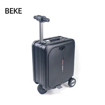 Hot-selling at the 2025 Canton Fair Electric Riding Suitcase Hidden Handle Telescopic Luggage Carts Electric Suitcase Scooter