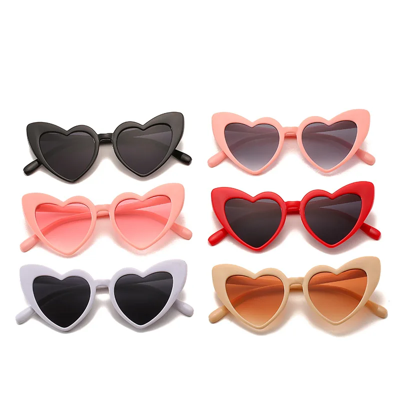 Gさん専用　HEART LOGO SUNGLASSES Double-Metal-Rim-Cat-Eye-