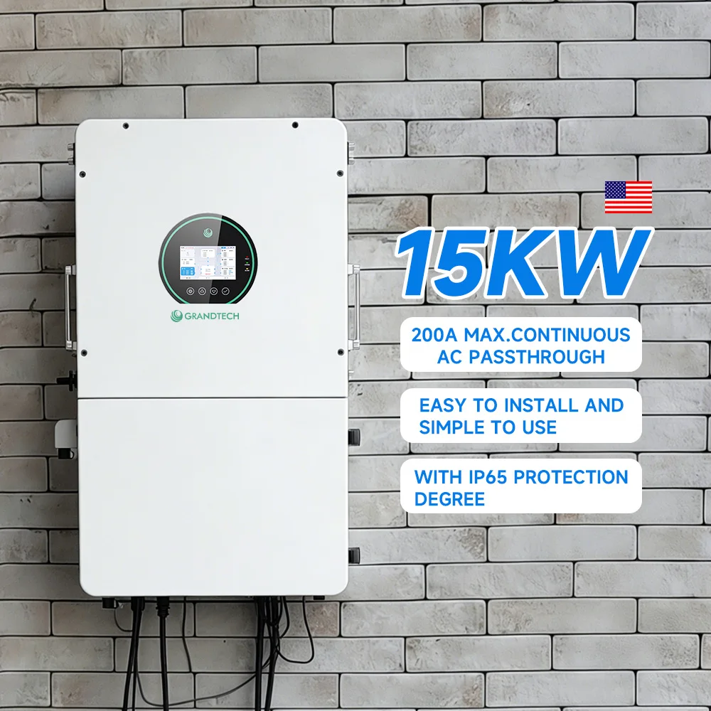 SRNE 8KW 10KW 12KW 15KW 18KW 16KW 24KW Split Phase Low Voltage 3MPPTs Hybrid Inverter IP65 off Grid Solar Inverter