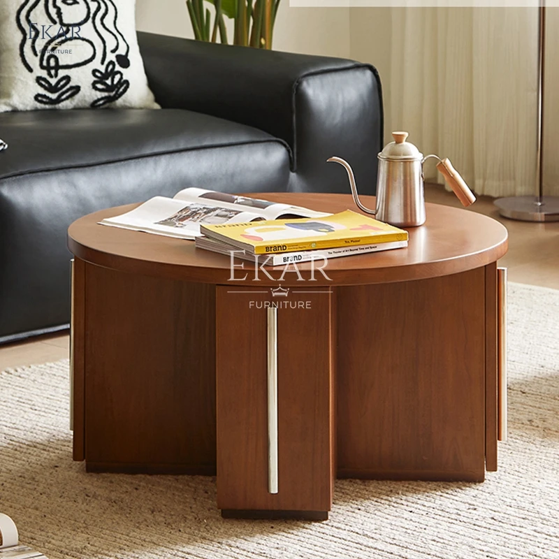 product new design modern boxwood round living room coffee table-59