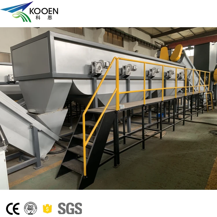 Small Scale Plastic Bottle Granulating Machine PET Bottle Washing Recycling Line Price