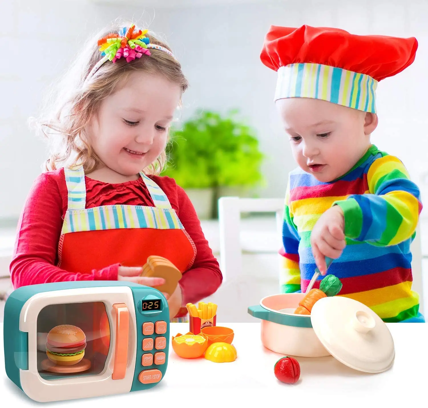 Hot Sell Popular Microwave Toys Kitchen Play Set for Kids