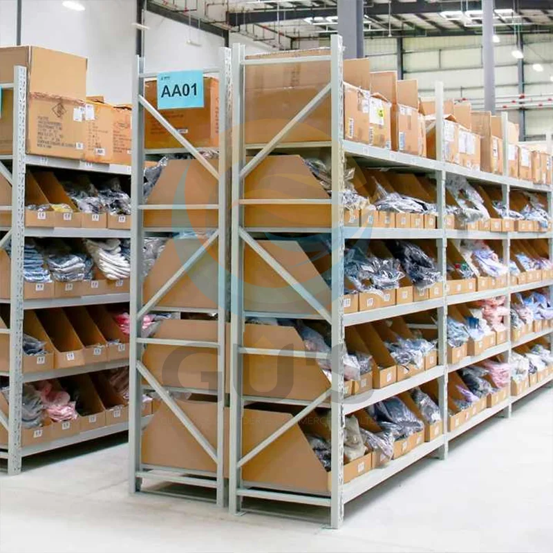 Guci Industrie-Stahlregal mit mittlerer Belastbarkeit, 400 kg pro Ebene, stabile Lagerregale für Lagerhallen