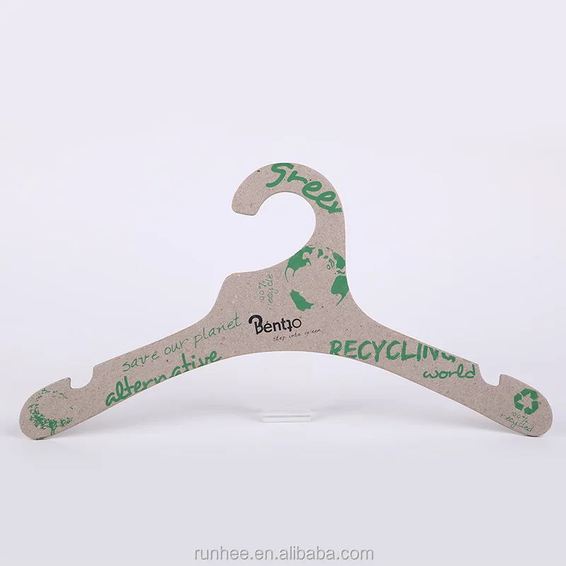3mm Thick Recycled Cardboard Hangers Biodegradable For Clothing Display OEM Logo