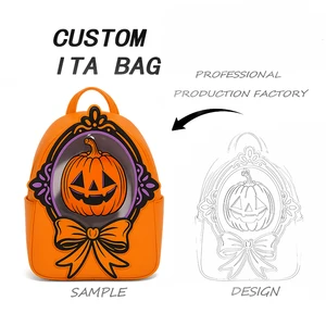 Custom Ita Bag Kawaii Halloween Pumpkin Crossbody Super Cute Video Game Ita Bag Professional Low MOQ ITA Bag Manufacturer