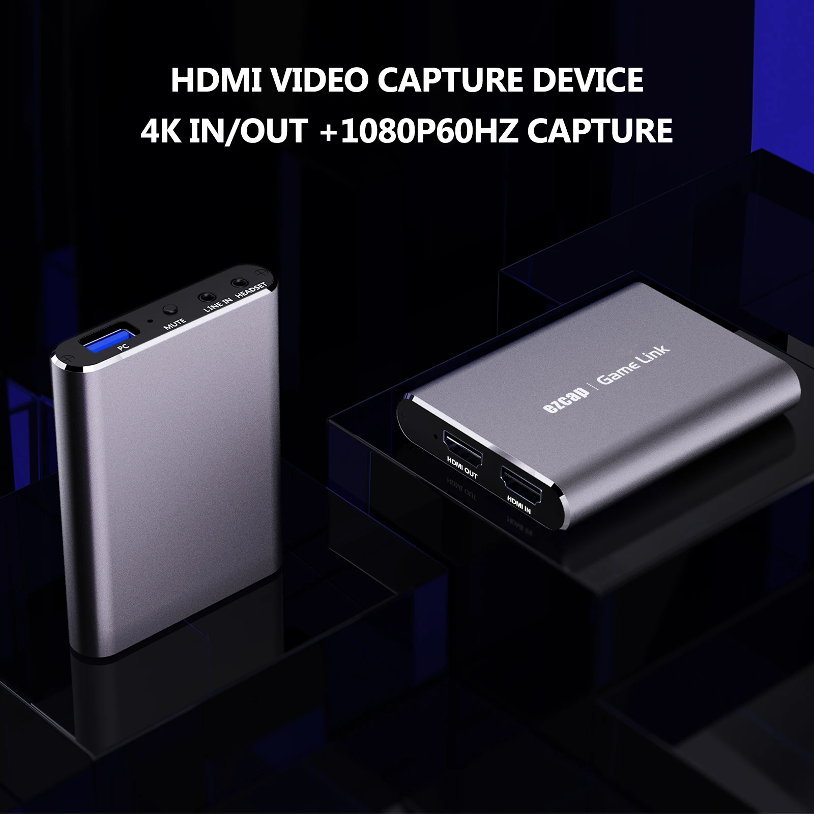 Ezcap311p Game Link USB Video Capture - 4K HD Capture Card