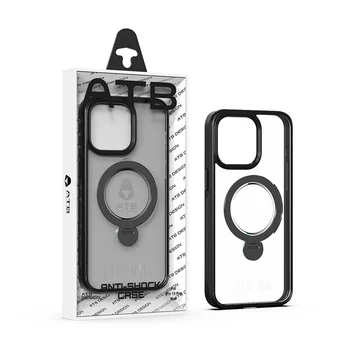 ATB Stylish 360 Degree Phone Stand Fashion Magnetic Case for cell phone for iPhone 14/15 Case