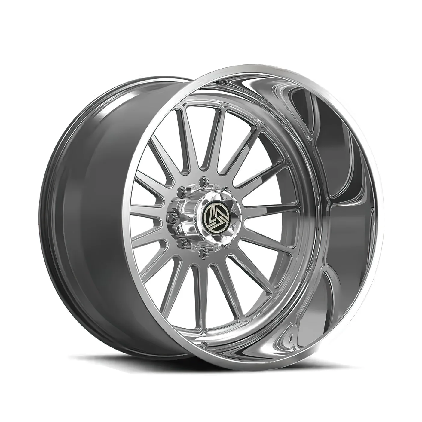 XL Deep Dish Chrome Off-Road Wheel 5x127 5x139.7 6x139.7 Forged Wheel 22 24 26 Inch Car Alloy Rim for Toyota Hilux D-Max - Image 1