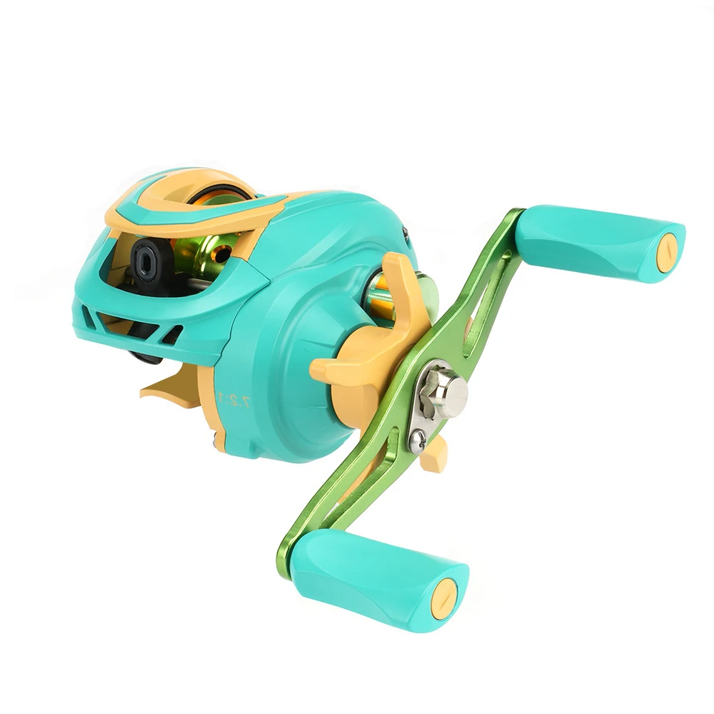 Jetshark Ultralight Bait Cast Reel 8KG Max Drag Left Right Hand Fishing Reel Reinforced Nylon Body Fishing Baitcasting Reel