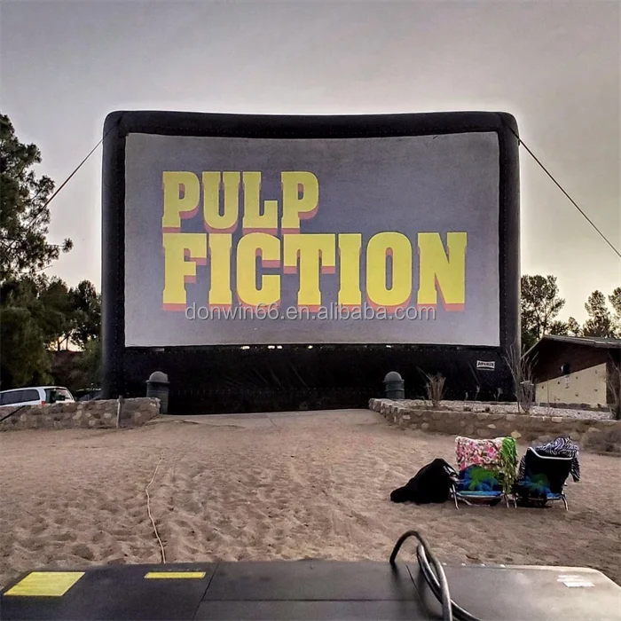 Inflatable Theater Projection Outdoor Drive-in Cinema Movie Inflatable Movie Screen for Home Party Business Rental